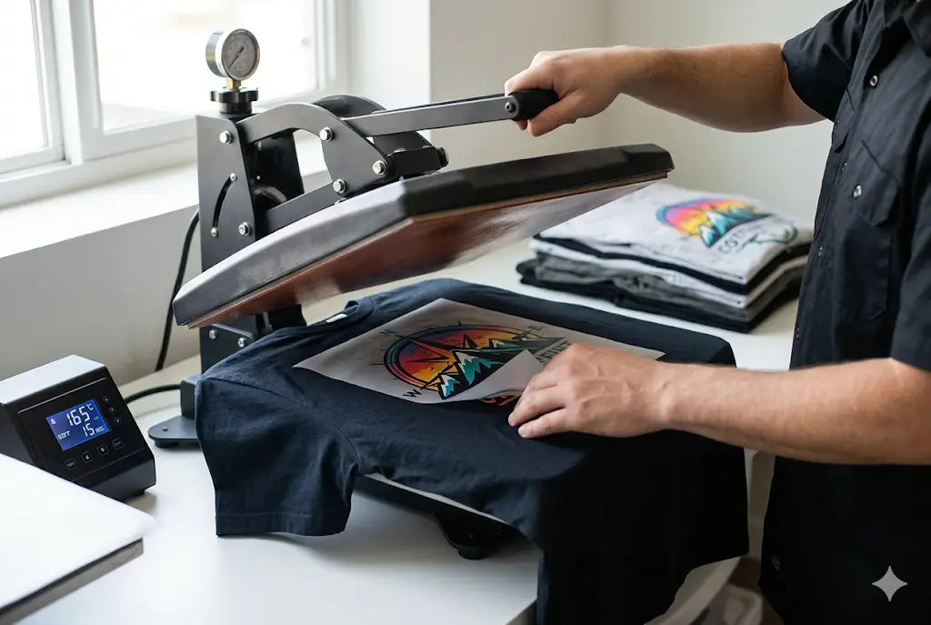 Best Heat Press Settings for DTF Transfers
