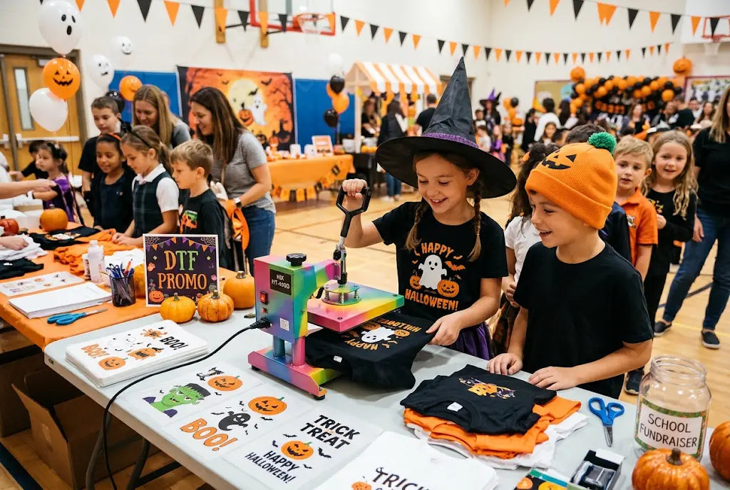 How to Order Halloween DTF Transfers for School Events and Fundraisers Under $1 Per Kid at DTF Promo