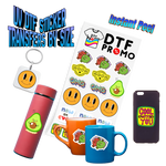 UV DTF Sticker Transfers by Size