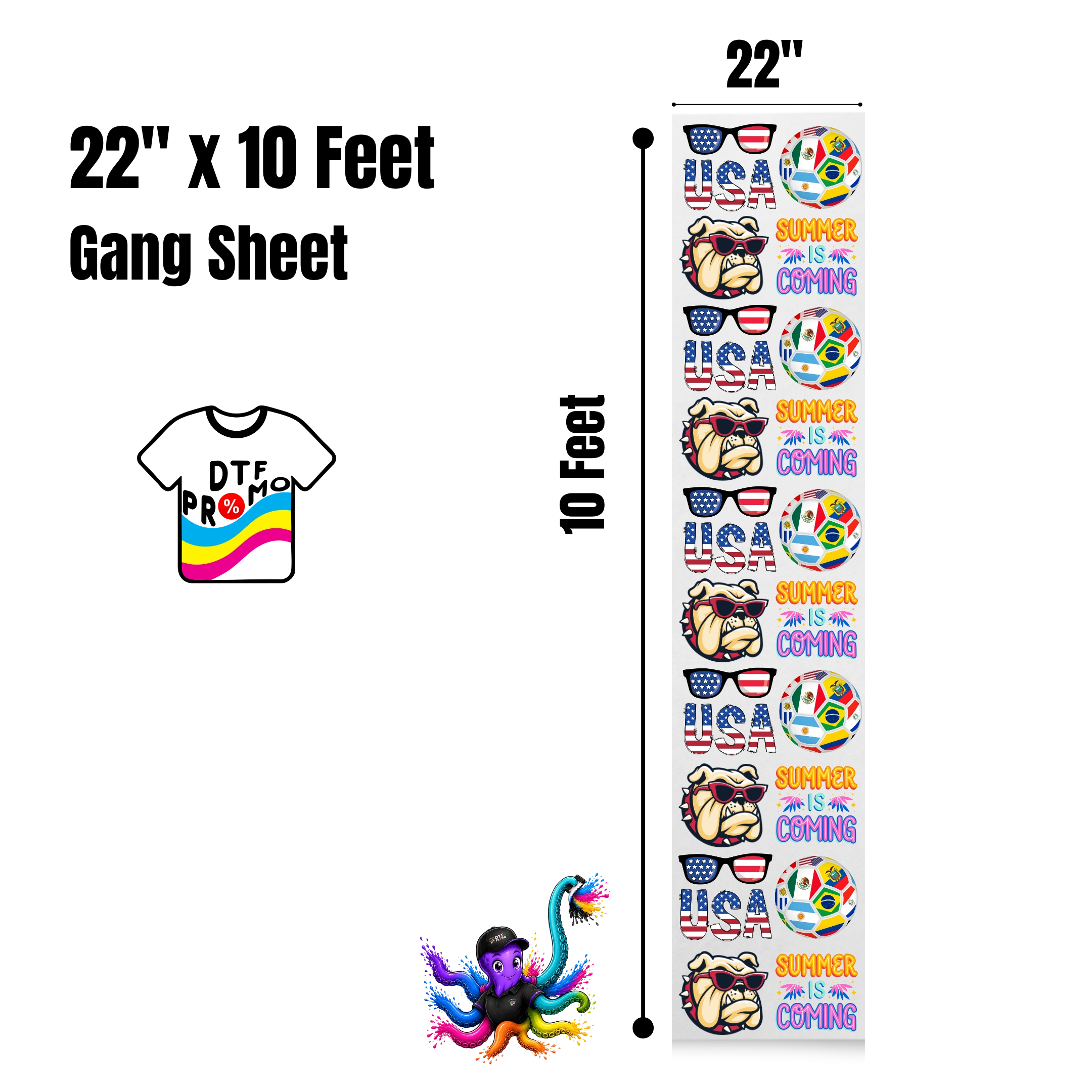 Custom Gang Sheet DTF - Upload