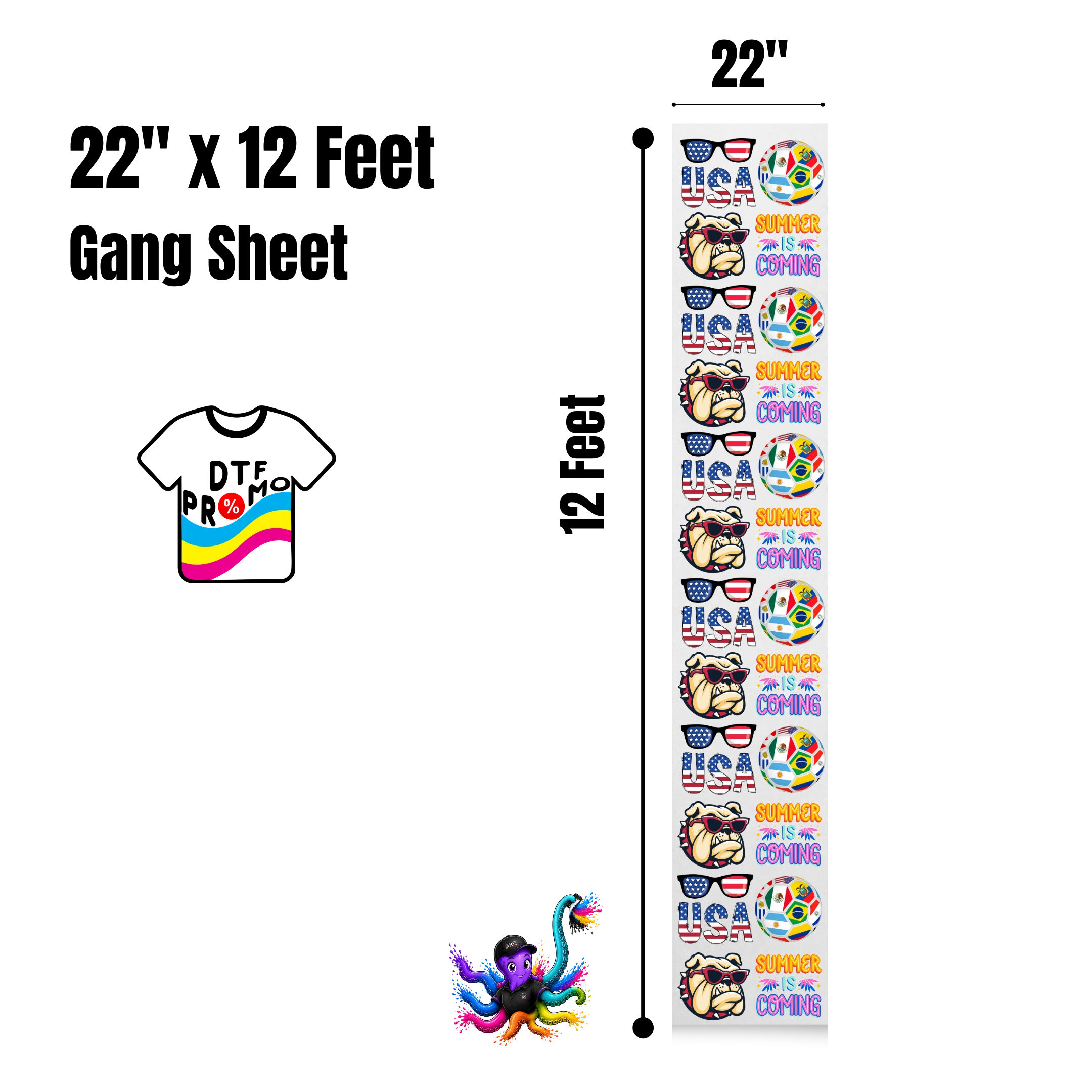 Custom Gang Sheet DTF - Upload