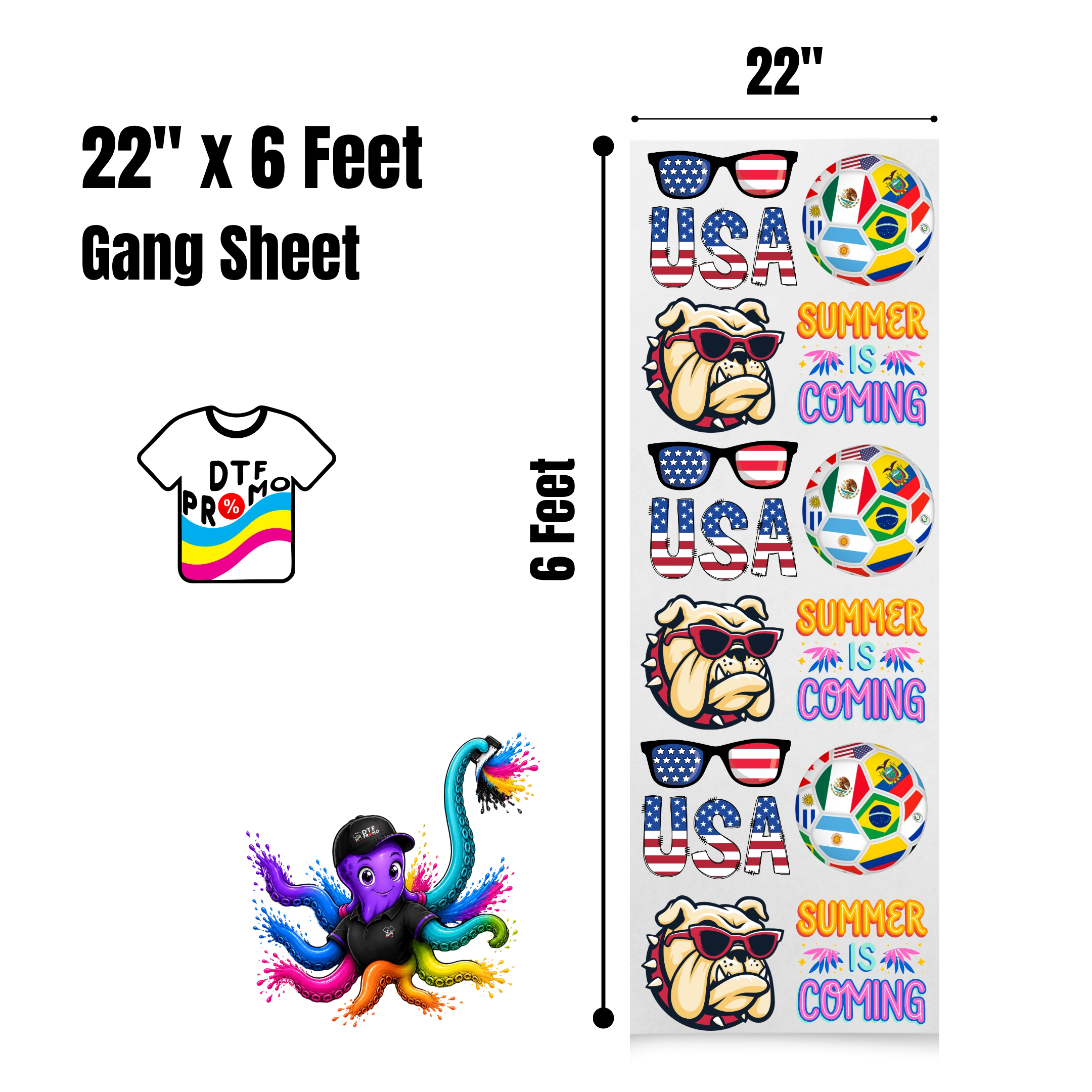 Custom Gang Sheet DTF - Upload