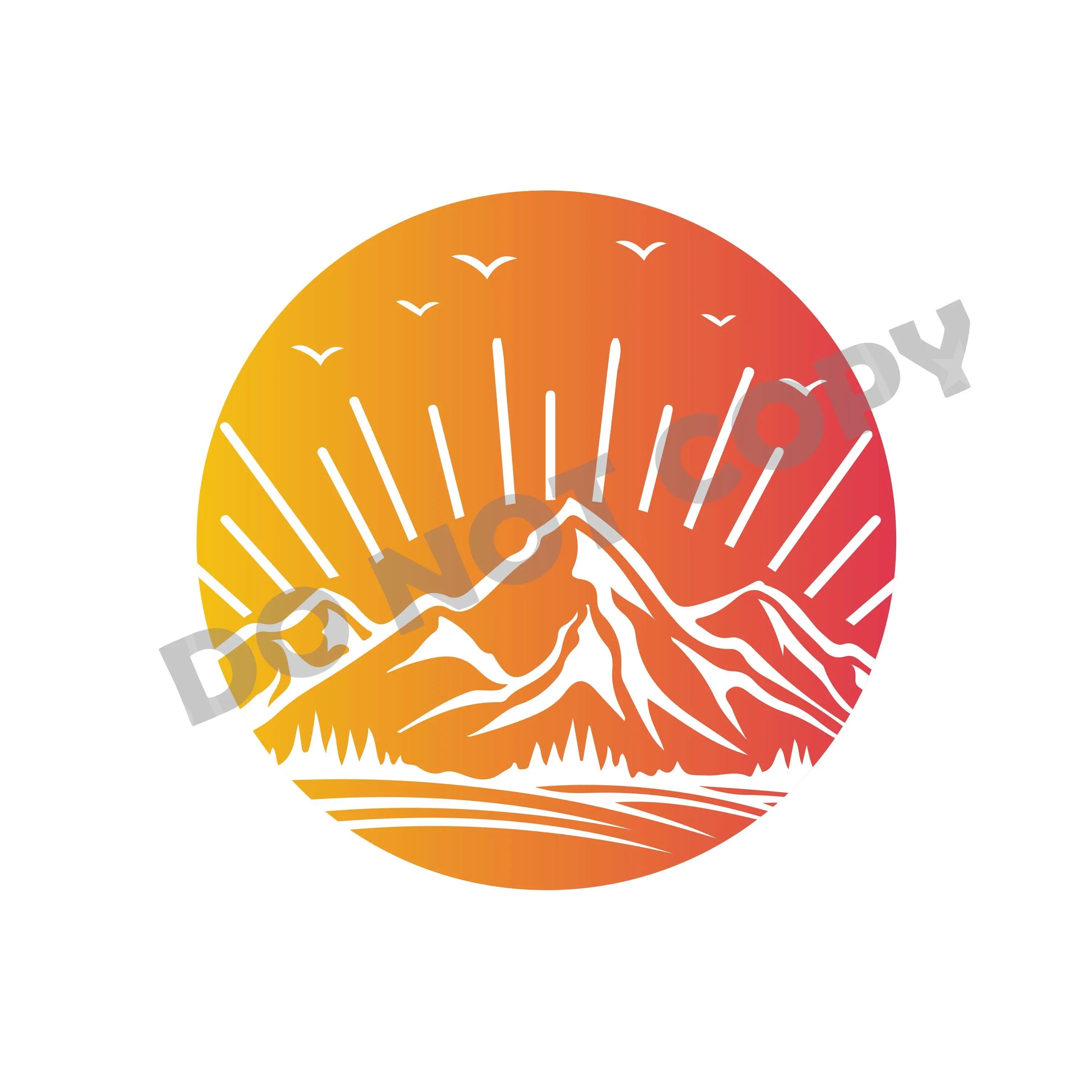 Sun And Mountain - DTF Transfer - DTF PROMO