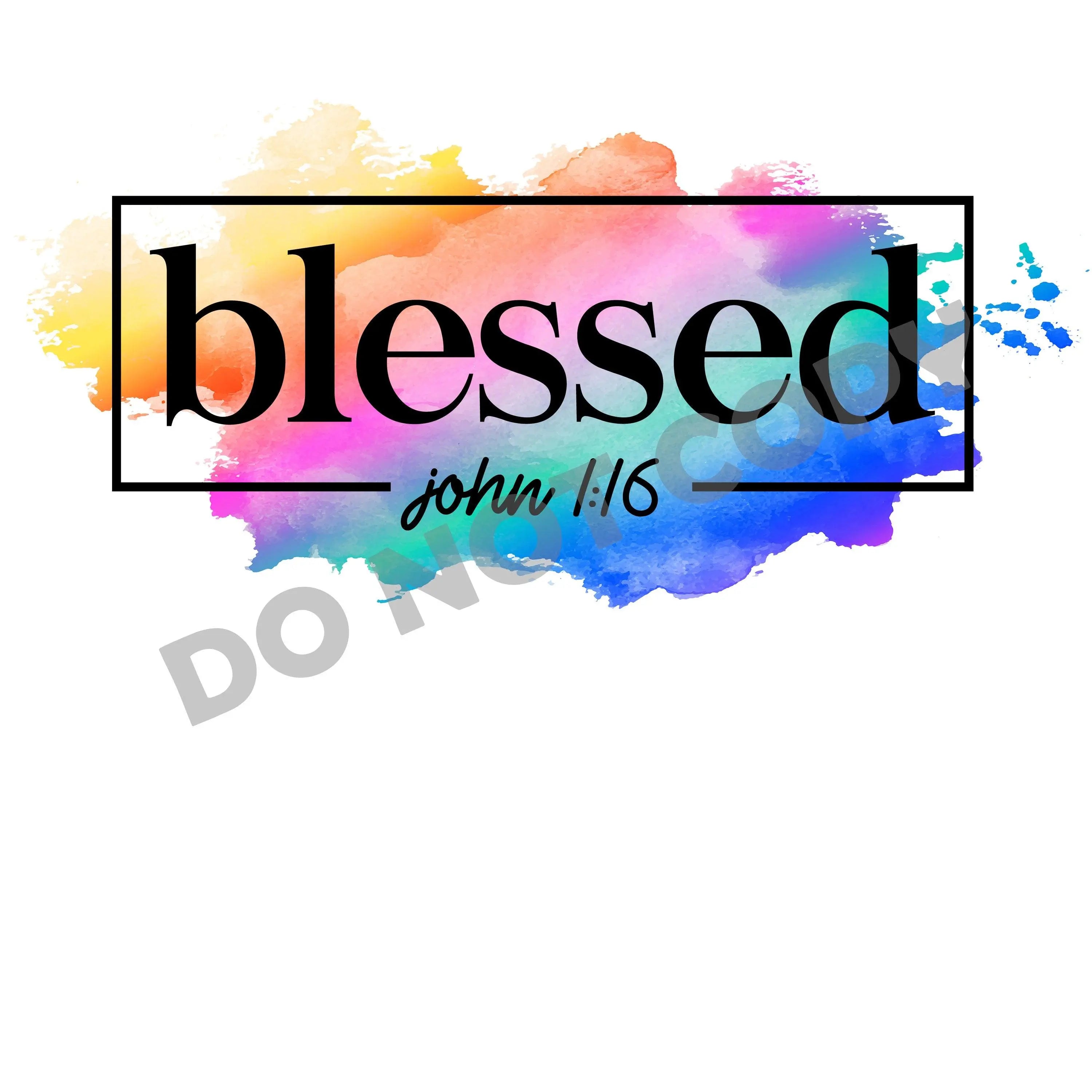 Blessed John -DTF Transfer - DTF PROMO