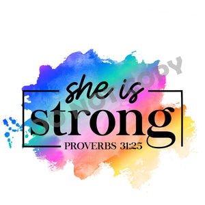 He Is Strong Proverbs -DTF Transfer - DTF PROMO