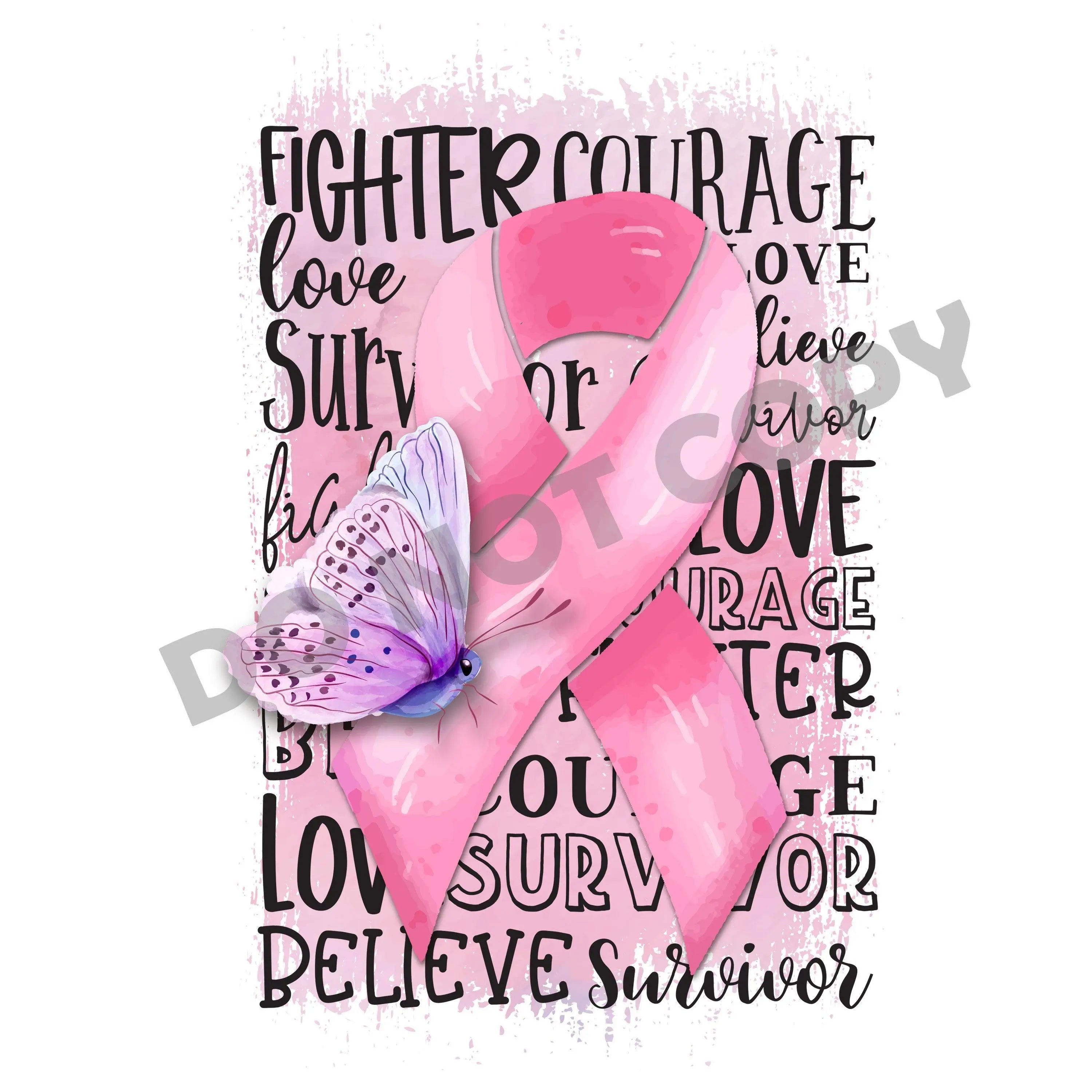 Pink Ribbon - DTF Transfer - DTF PROMO