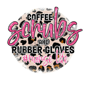 Coffee Scrubs And Rubber Gloves - DTF Transfer - DTF PROMO