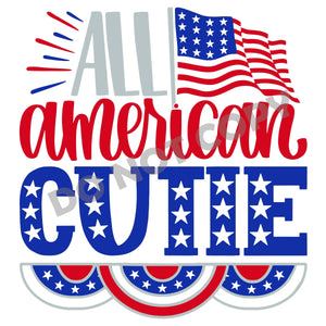 All American Cutie -DTF Transfer - DTF PROMO