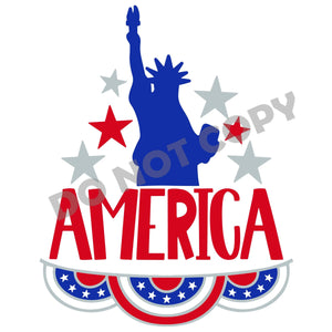 America Statue Of Librety - DTF Transfer - DTF PROMO