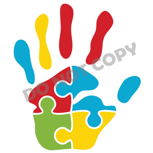 Puzzle Hand - DTF Transfer - DTF PROMO