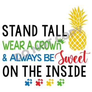 Stand Tall Wear A Crown - DTF Transfer - DTF PROMO
