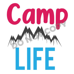Camp Life Mountain - DTF Transfer - DTF PROMO