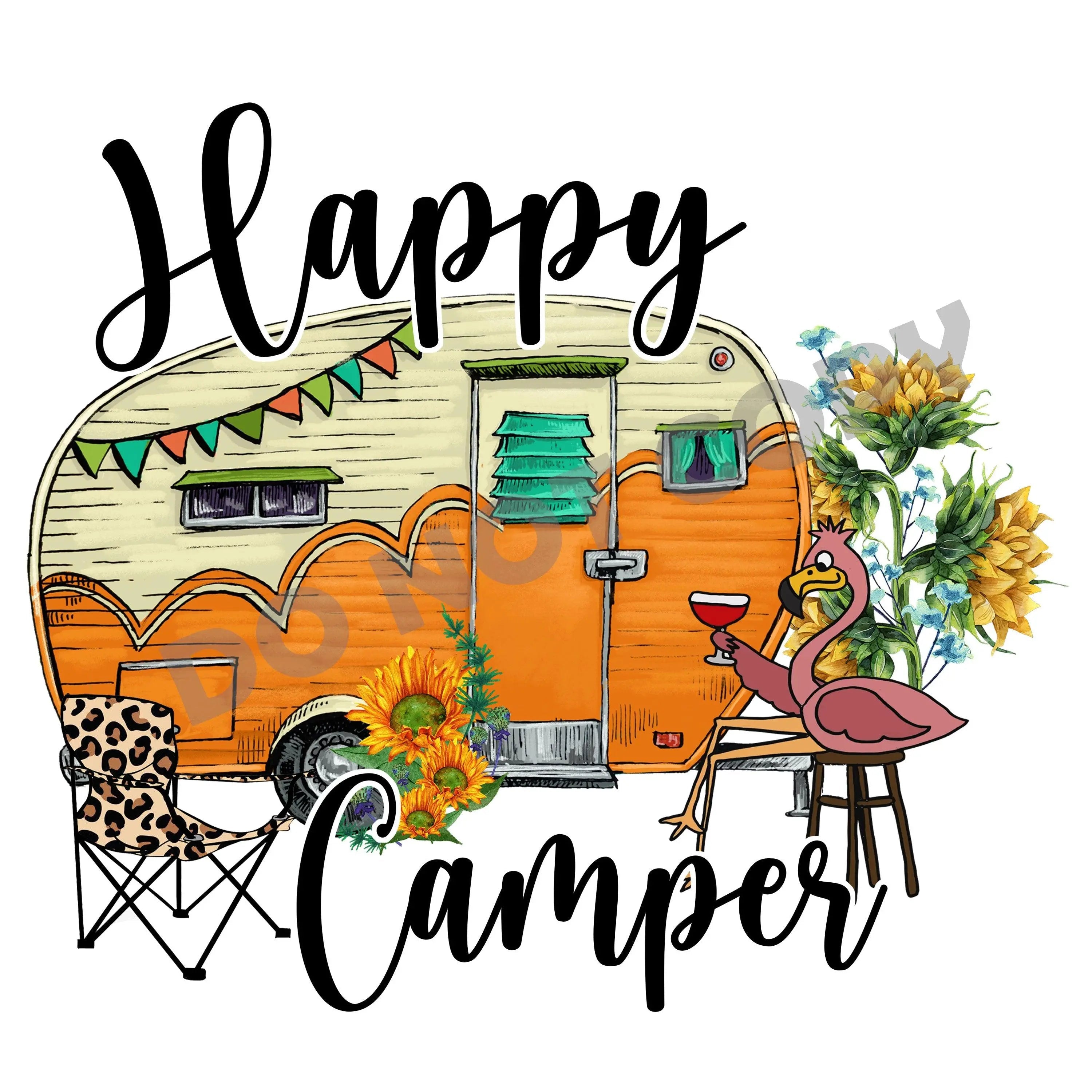 Happy Camper - DTF Transfer - DTF PROMO