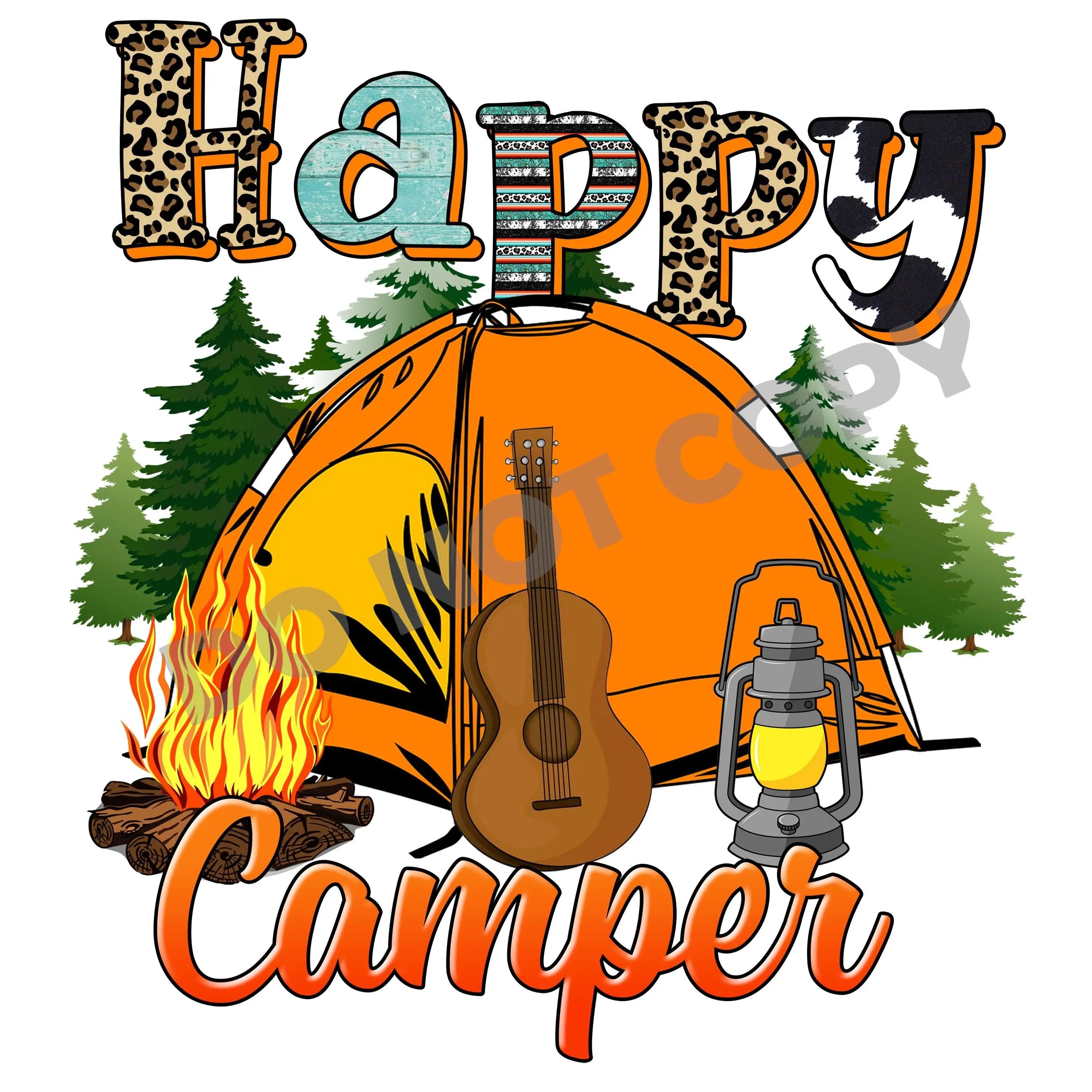 Happy Camper - DTF Transfer - DTF PROMO