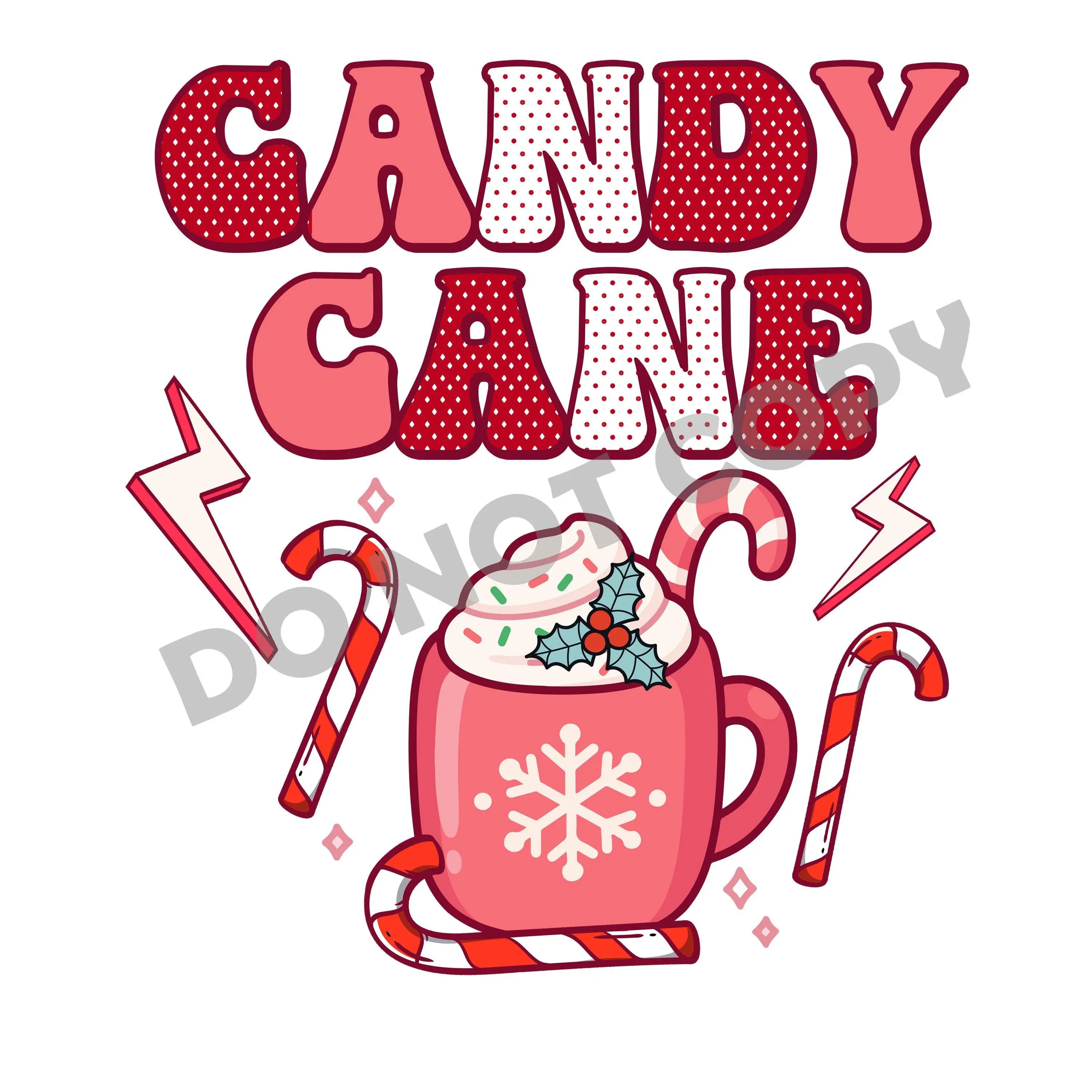 Candy Cane -DTF Transfer - DTF PROMO