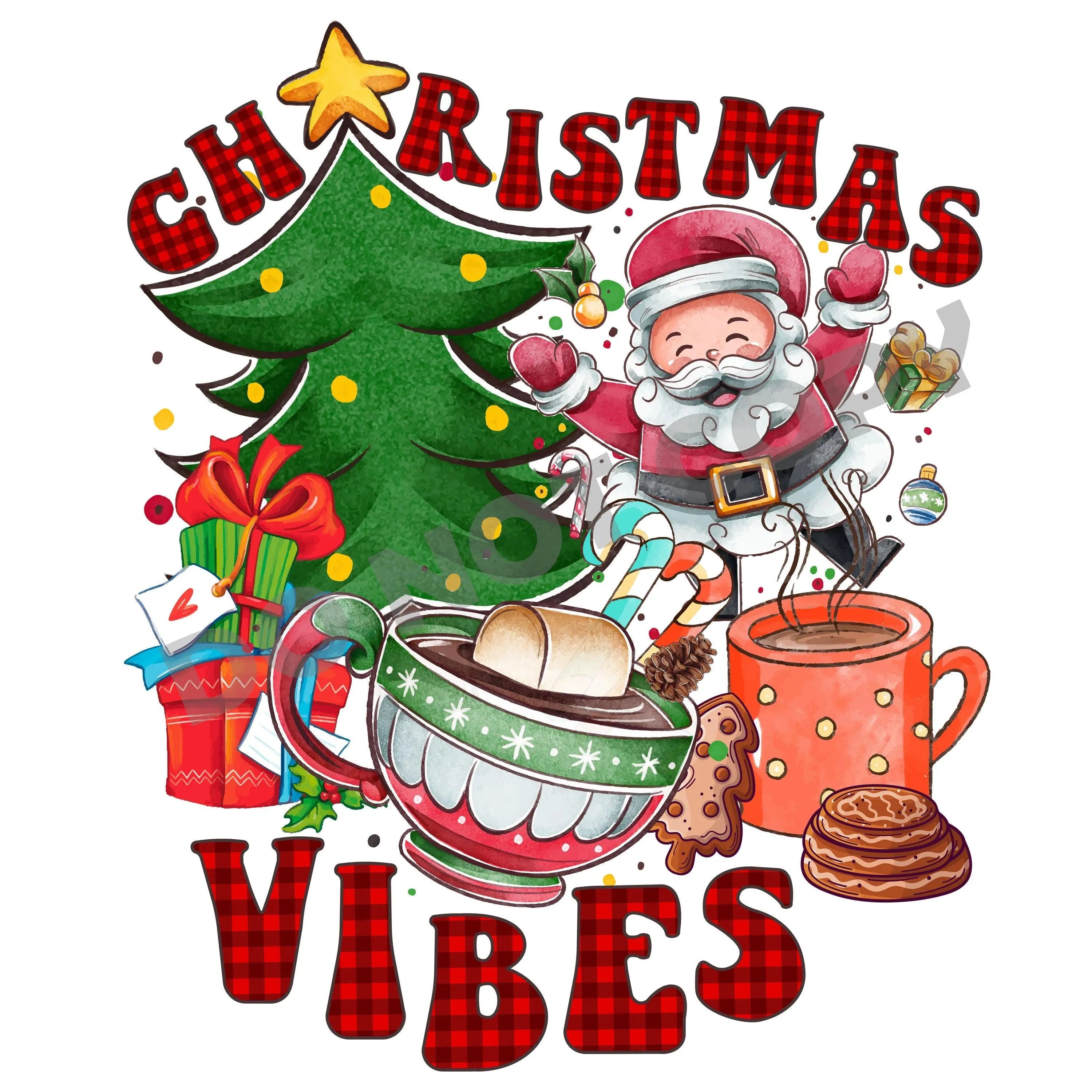 Christmas Vibes -DTF Transfer - DTF PROMO