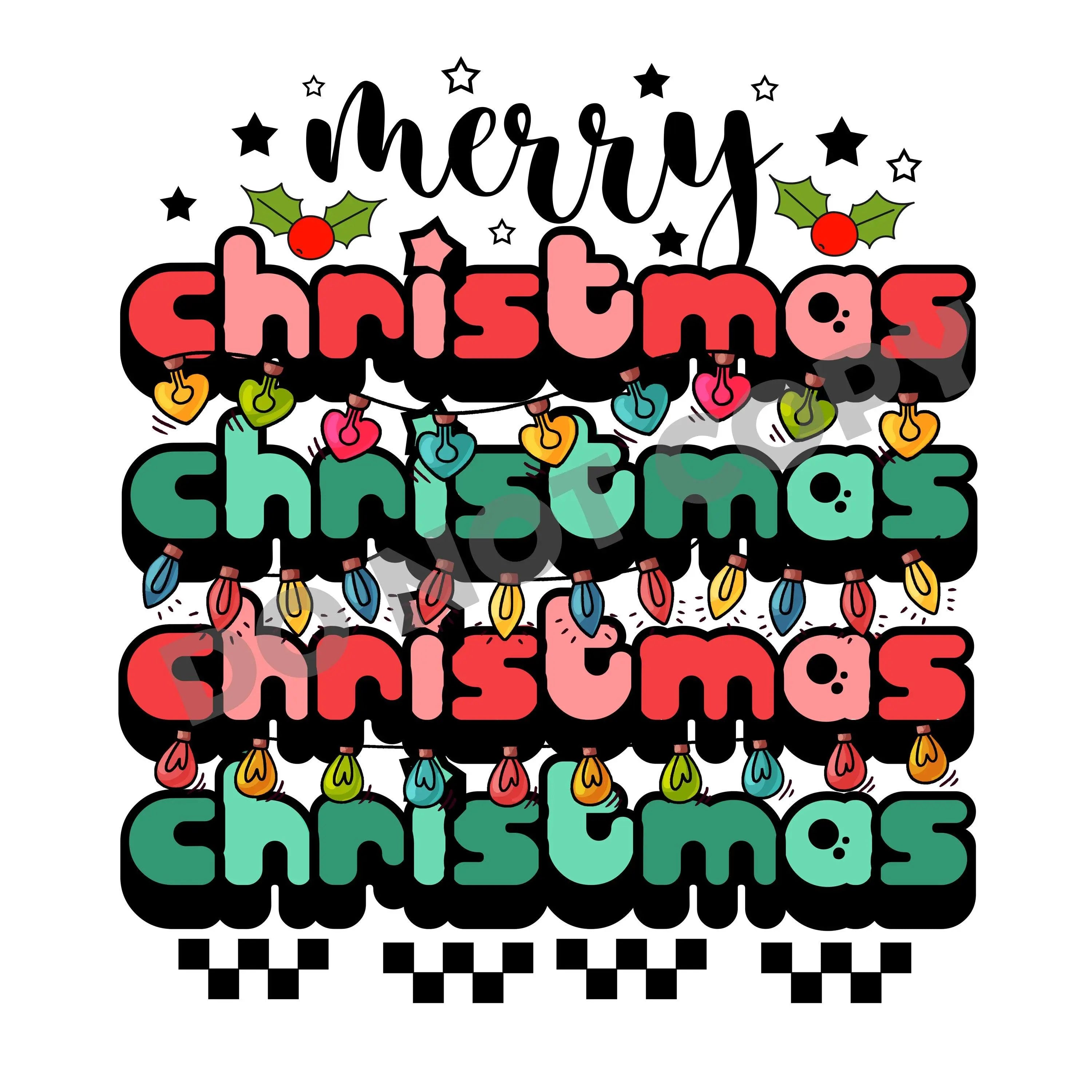 Merry Christmas -DTF Transfer - DTF PROMO