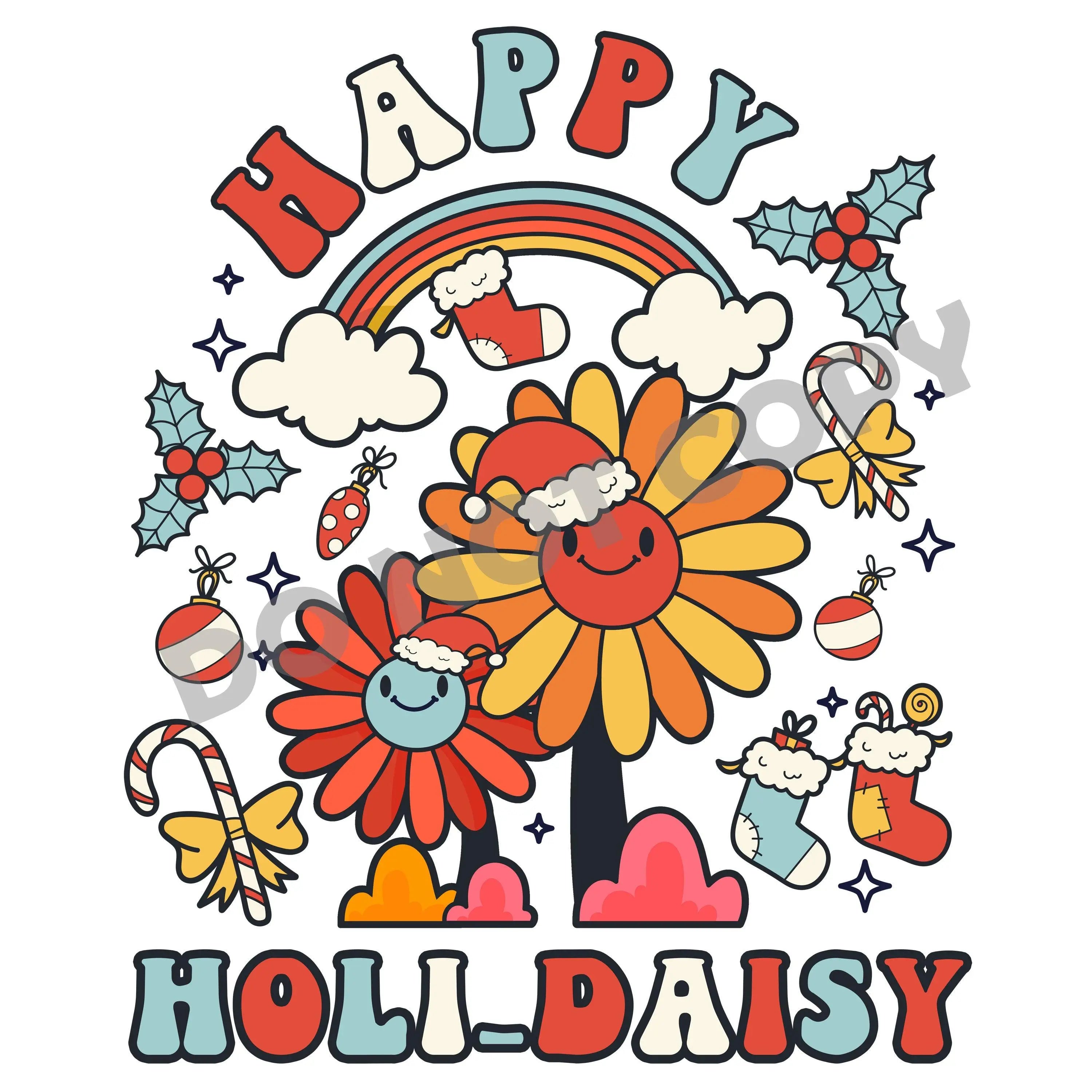 Happy Holi Daisy -DTF Transfer - DTF PROMO