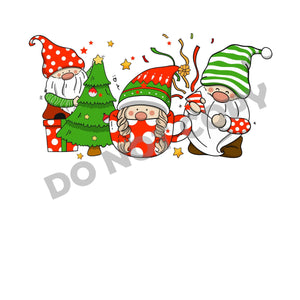 Christmas Gnomes Tree -DTF Transfer - DTF PROMO