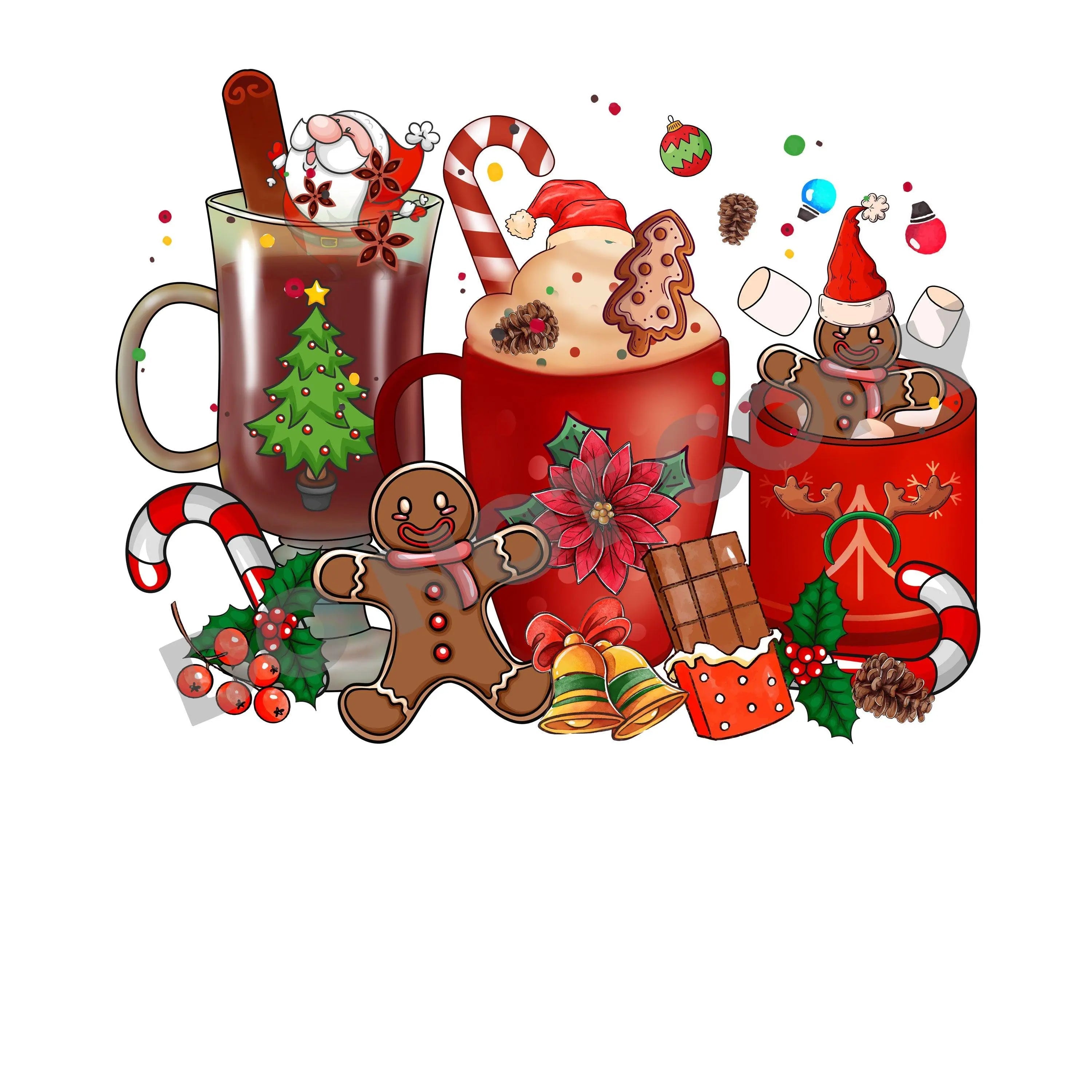 Christmas Coffee -DTF Transfer - DTF PROMO