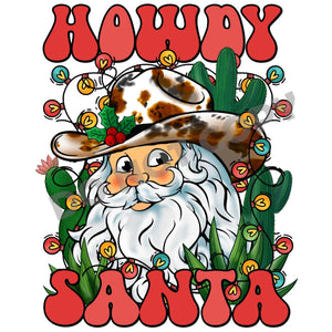 Howdy Santa -DTF Transfer - DTF PROMO