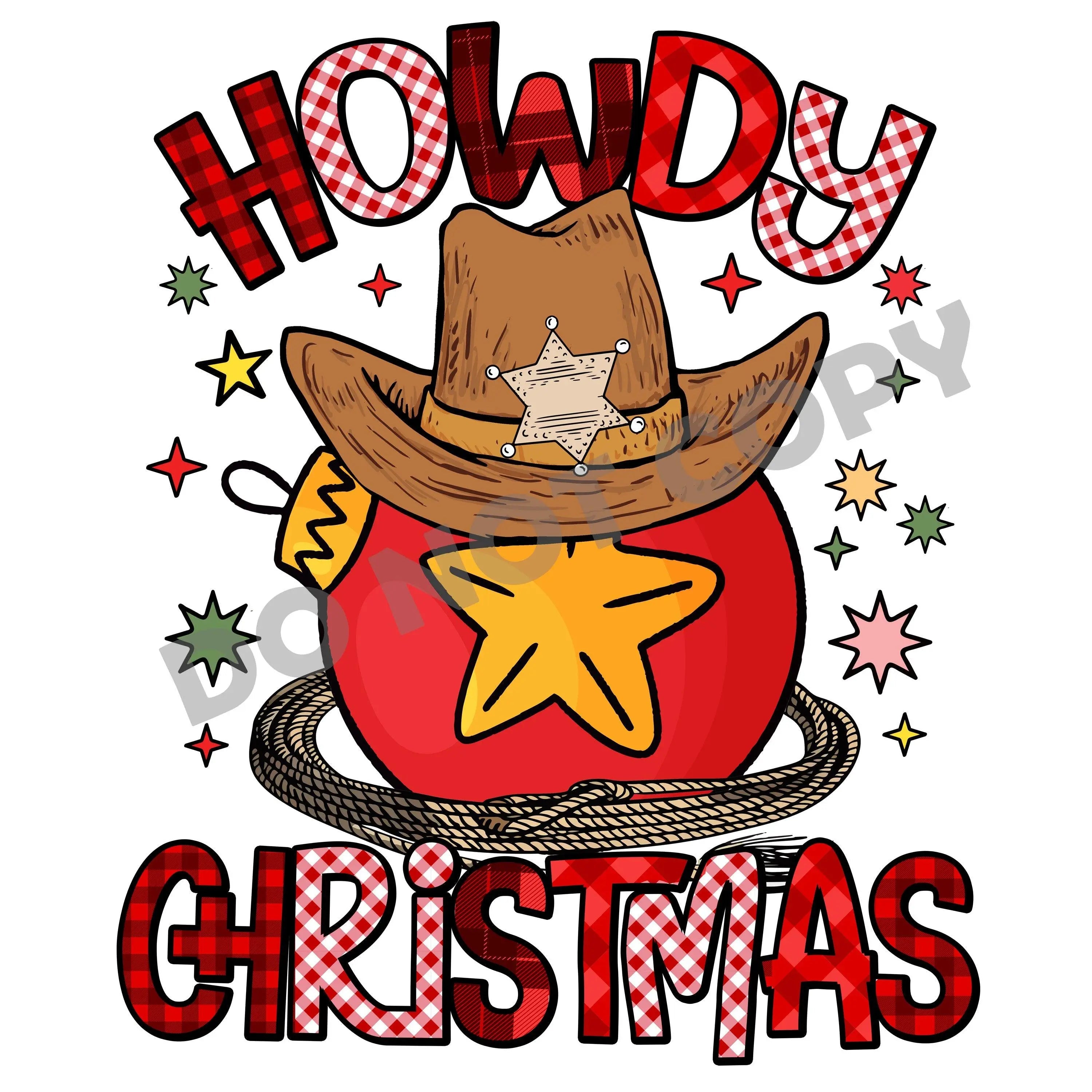 Christmas Howdy -DTF Transfer - DTF PROMO