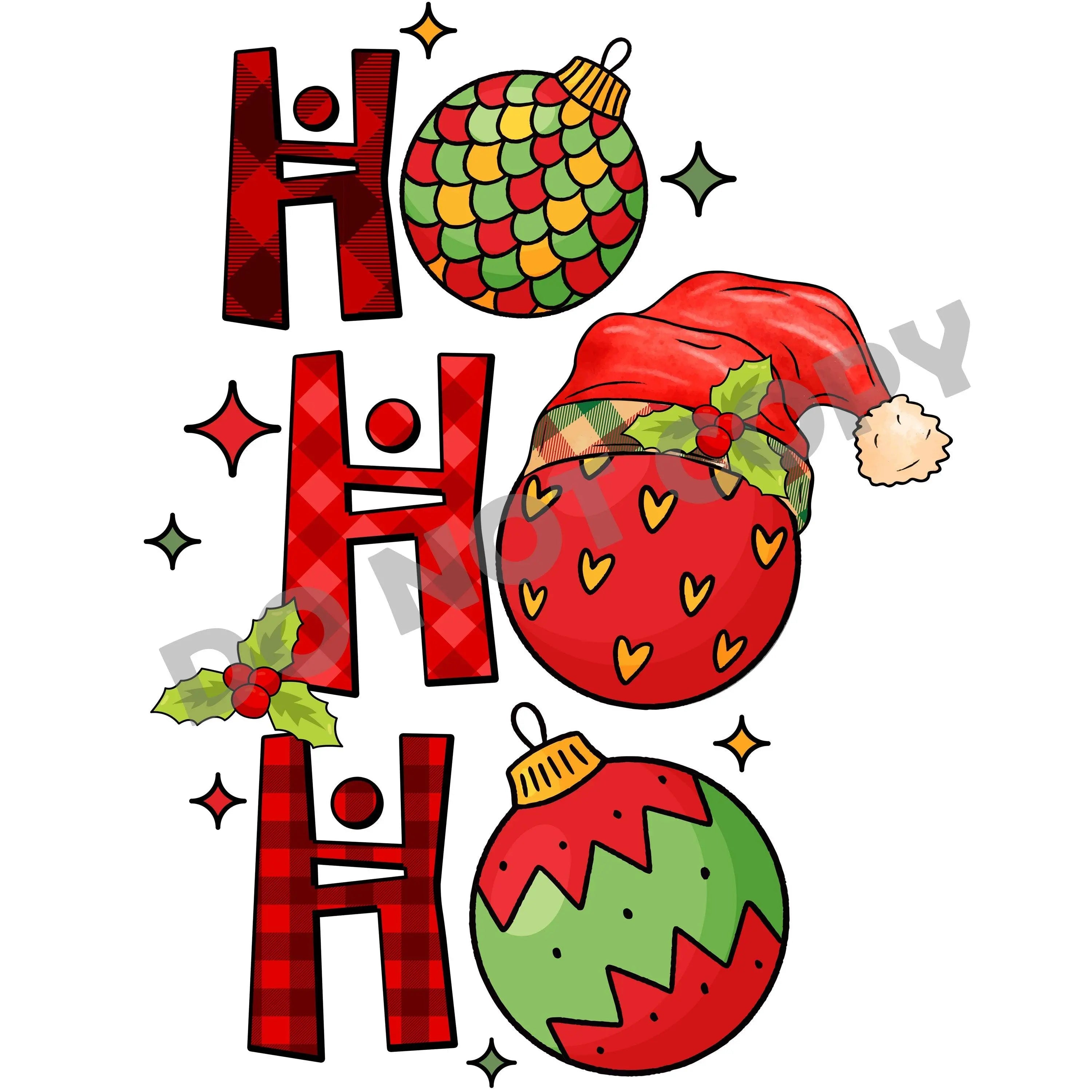 Christmas Hohoho -DTF Transfer - DTF PROMO