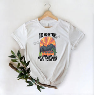 The Mountains Are Calling And I Must Go - DTF Transfer - DTF PROMO