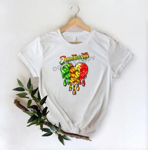 Juneteenth Heart -DTF Transfer - DTF PROMO