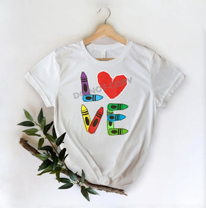 Teacher Love Pencil -DTF Transfer - DTF PROMO