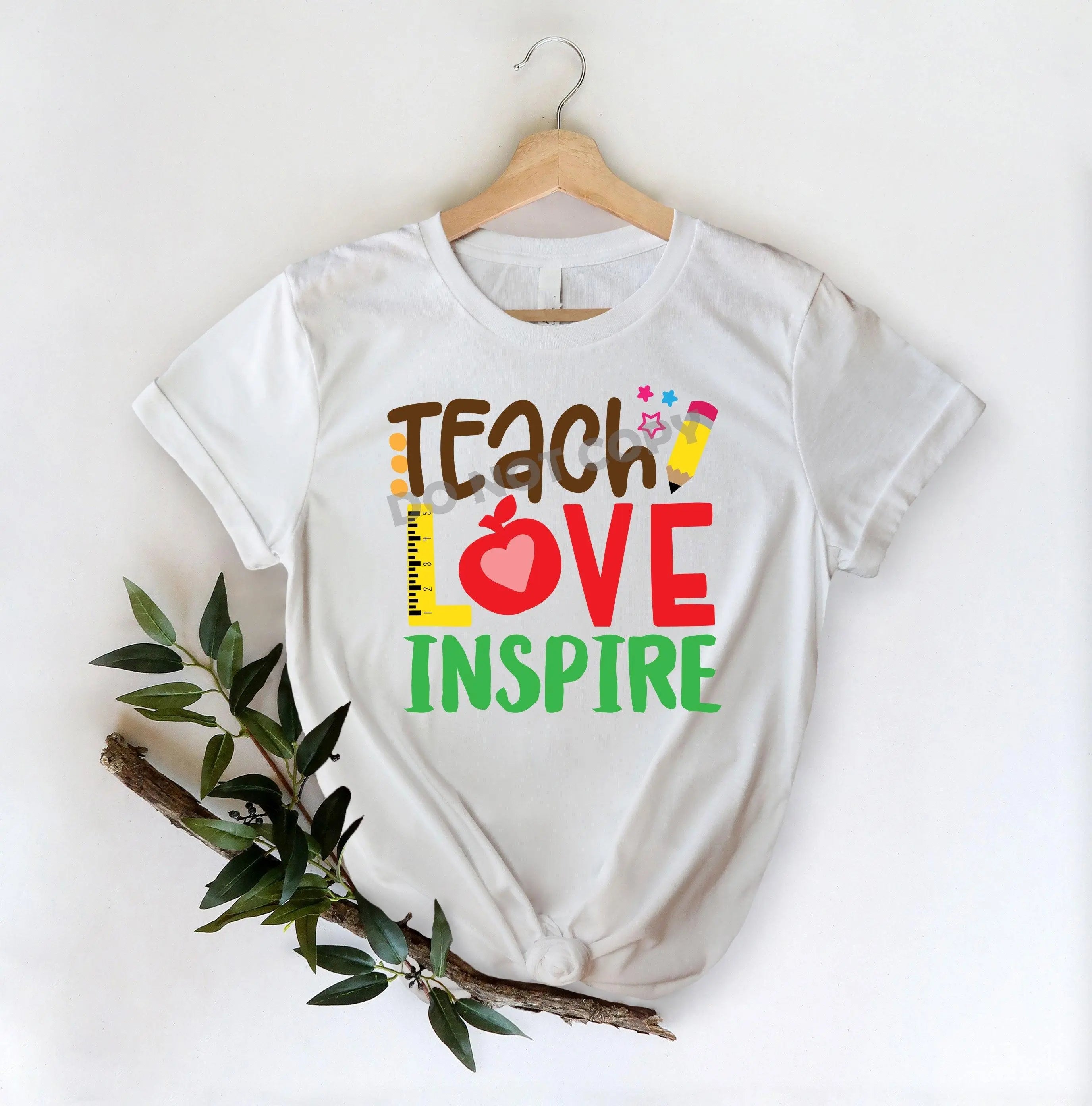 Teacher Love Inspire -DTF Transfer - DTF PROMO