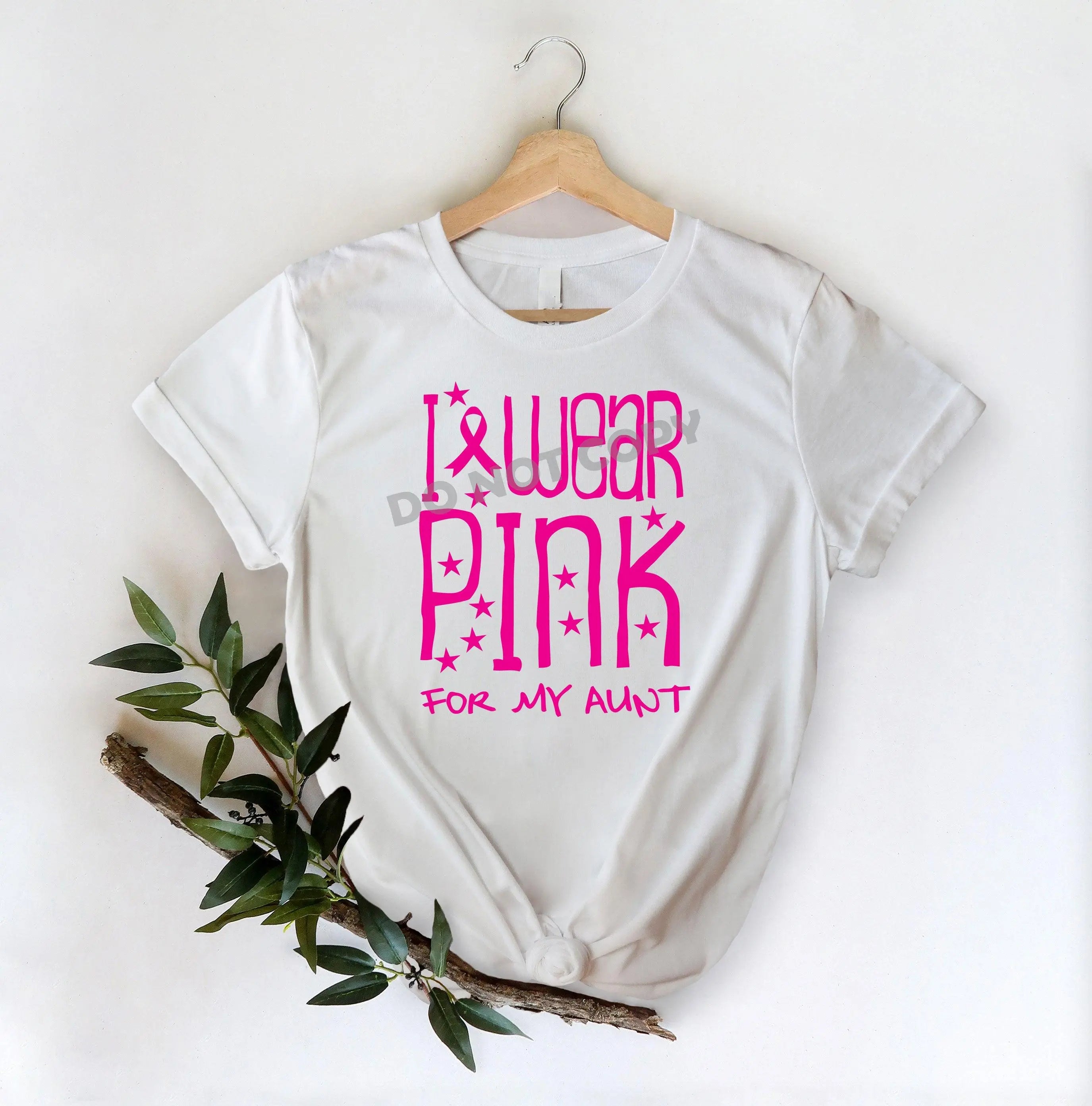 I Wear Pink For My Aunt -DTF Transfer - DTF PROMO