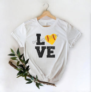 Softball Love -DTF Transfer - DTF PROMO
