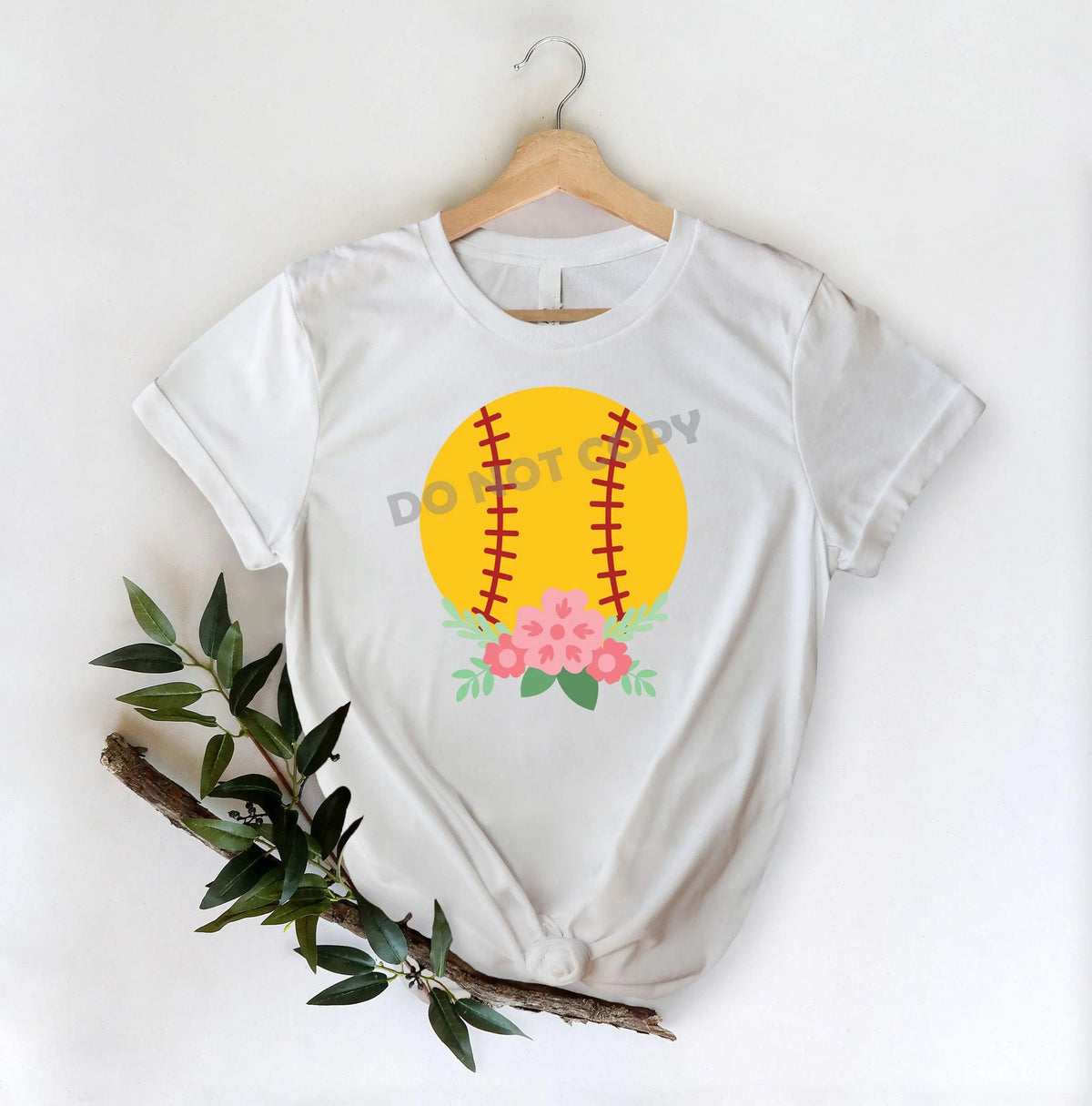 Softball Flower -DTF Transfer - DTF PROMO