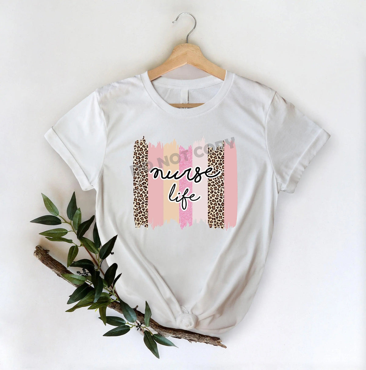 Nurse Life Pink Leopard - DTF Transfer - DTF PROMO