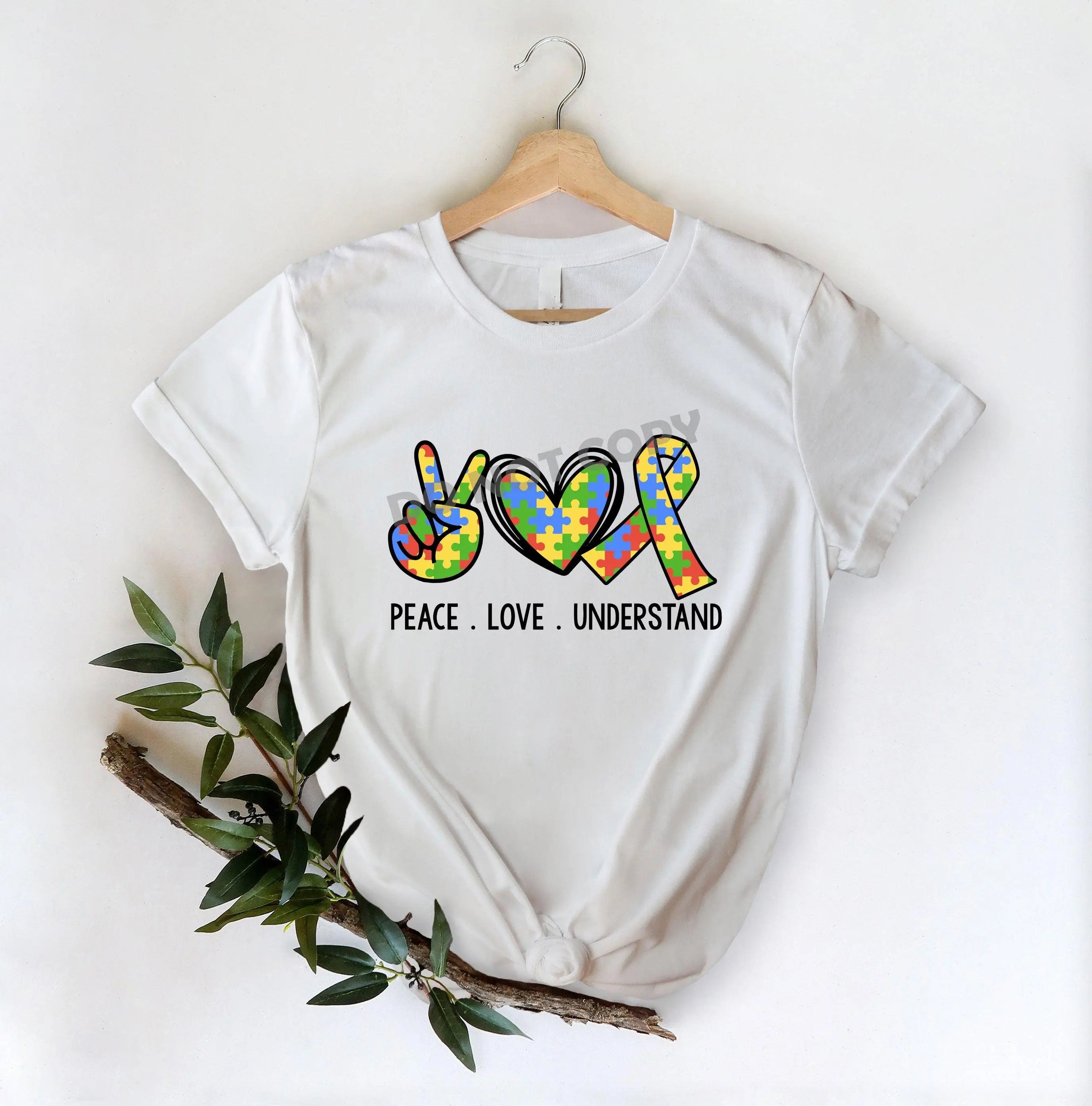 Peace Love Understand - DTF Transfer - DTF PROMO