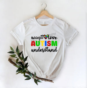 Accept Love Autism Understand - DTF Transfer - DTF PROMO