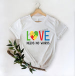 Autism Love Needs No Words - DTF Transfer - DTF PROMO