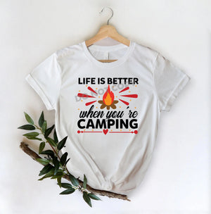 Life Is Better When You're Camping - DTF Transfer - DTF PROMO