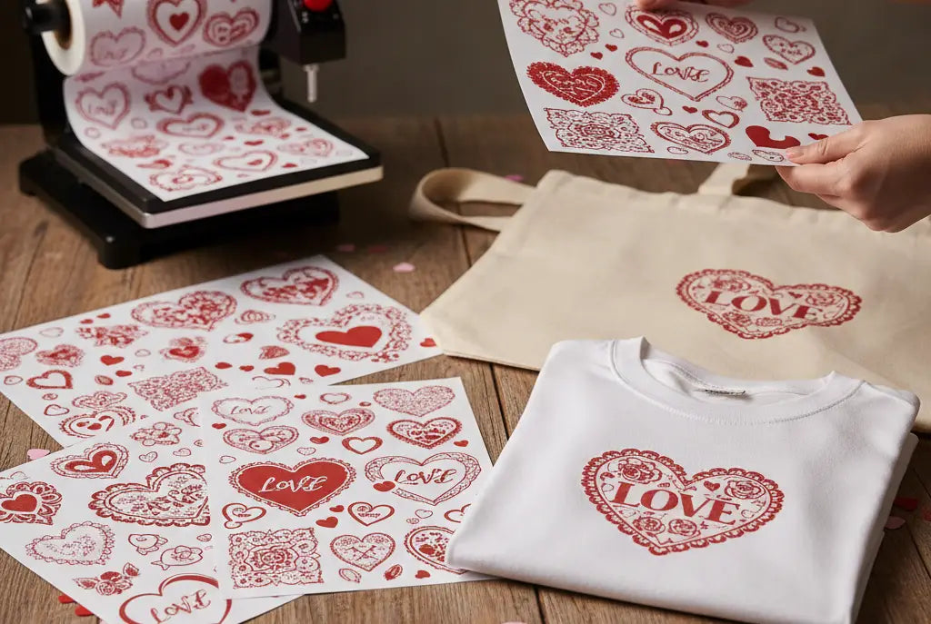 Custom Valentine’s Day DTF Transfers for Clothing Brands & Print Shops