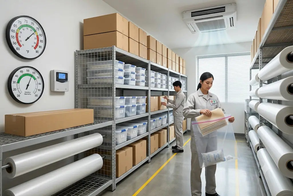 The Right Way to Store Large DTF Orders: Temperature, Humidity and Packaging