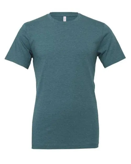 BELLA + CANVAS - Jersey Tee - 3001 - Heather Deep Teal - DTF PROMO