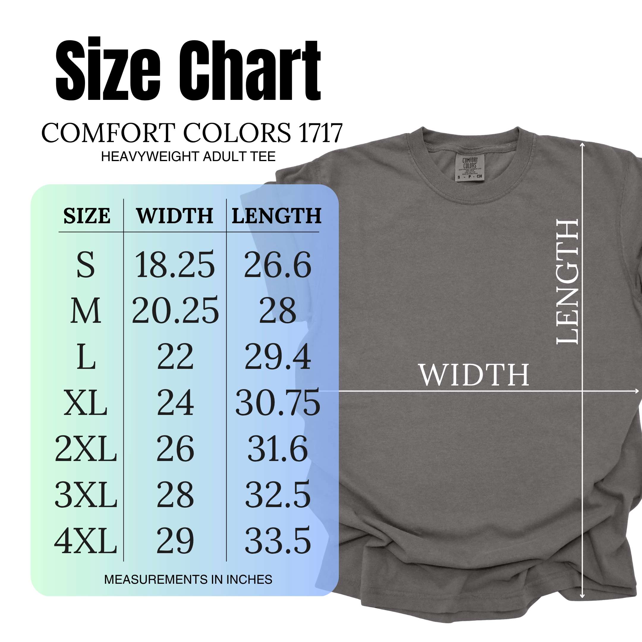 Comfort Colors Tee 1717CL