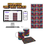 Sublimation Gang Sheet Builder 70" Wide | Custom Full Color Transfer