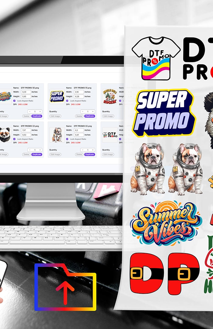 <h1>Premium DTF Transfers from Just $0.0104<br/>per Sq In with America’s Lowest Prices</h1>