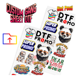 Custom Gang Sheet DTF - Upload