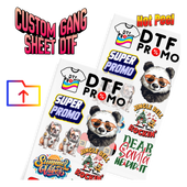 Custom Gang Sheet DTF - Upload