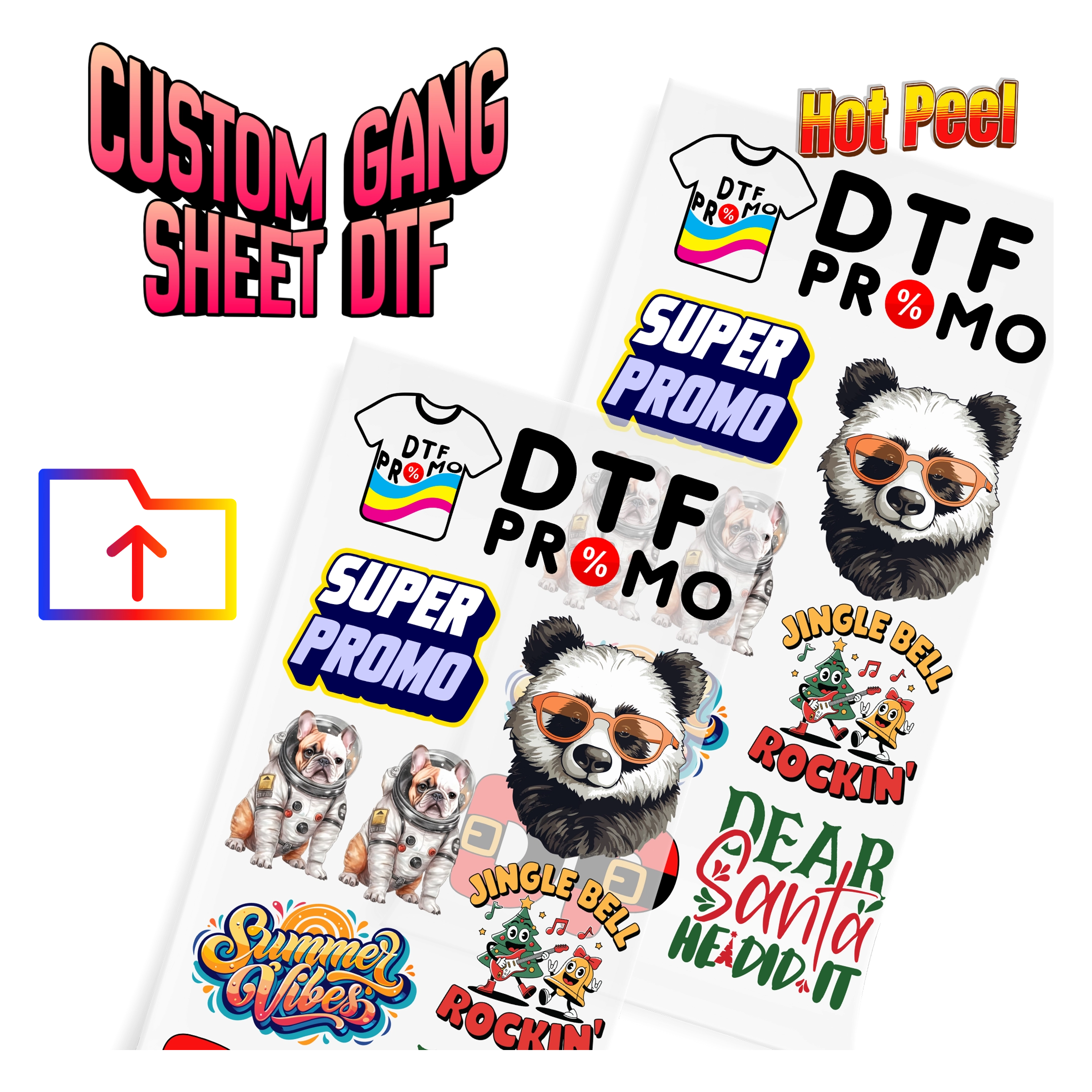 Custom Gang Sheet DTF - Upload