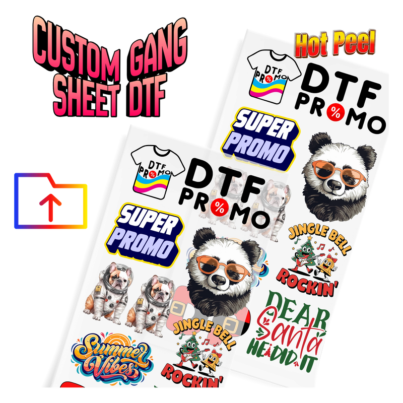 Custom Gang Sheet DTF - Upload