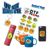 UV DTF Sticker Transfers by Size